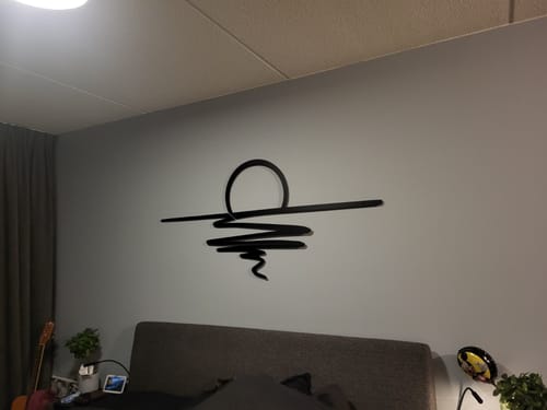 Customer photo review of Décoration murale en métal - Coucher du soleil (SUN.01)