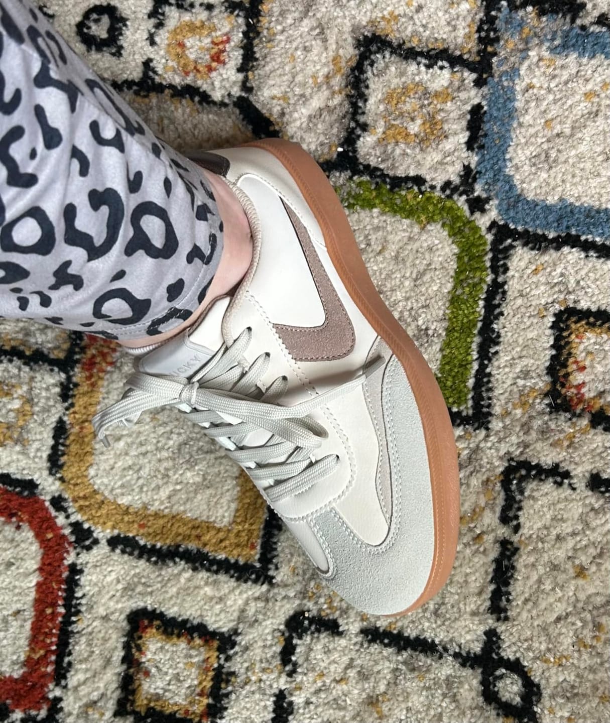 Customer photo review of LUCKY STEP Women's Retro Sneakers - Non-Slip Comfort Walking Shoes