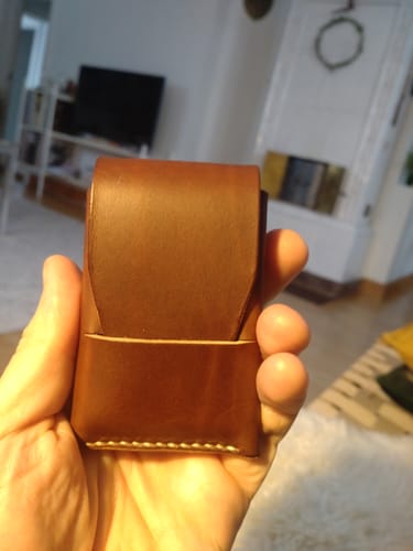 Customer photo review of Slimmad plånbok i äkta läder