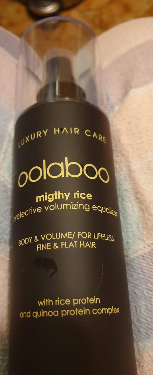 Customer photo review of mighty rice shampoo 250 ml