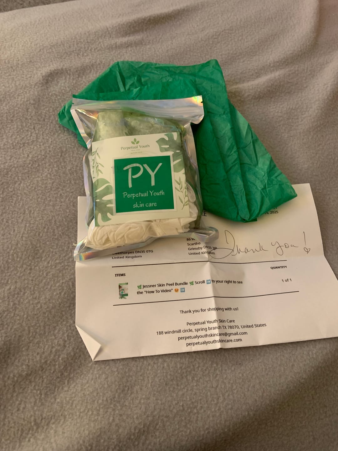 Customer photo review of 🌿 Jessner Skin Peel Bundle  🌿 Scroll ➡️  to your right to see the "How To Video" 🤩 ➡️