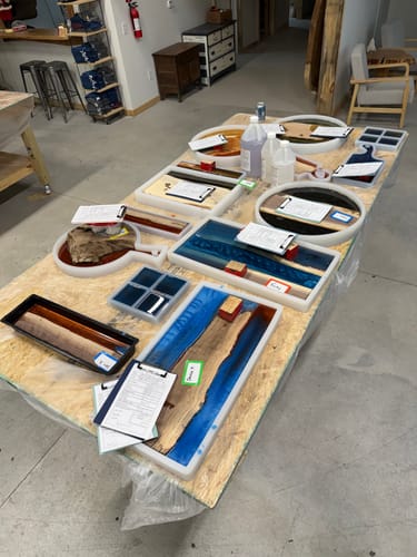 Customer photo review of 24x12x1.5" Silicone Mold For Epoxy Resin - Charcuterie Board Form