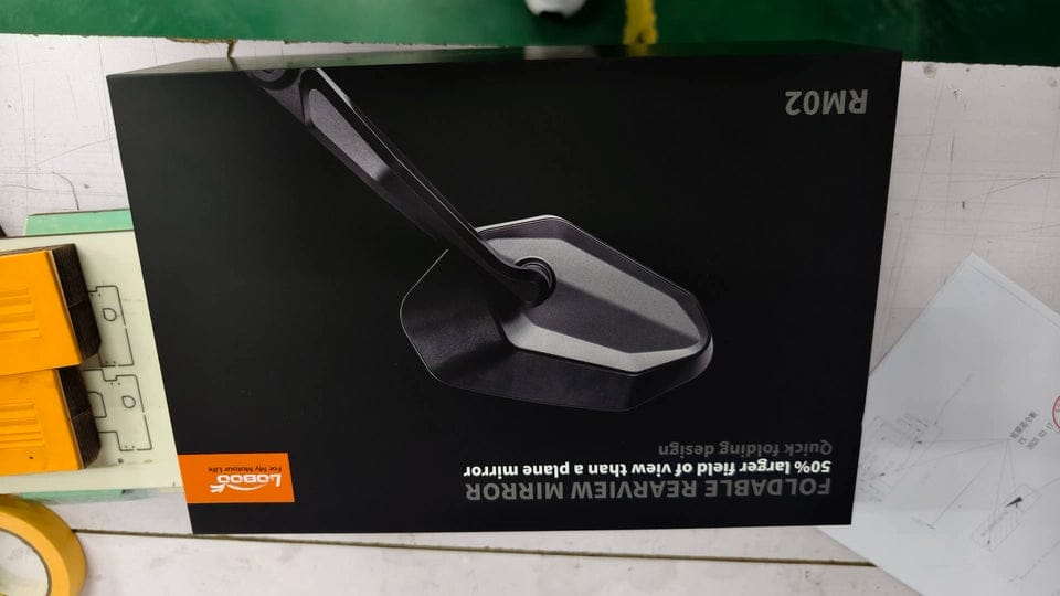 Customer photo review of LOBOO RM02 CNC Foldable Mirrors for Adventure Bikes | Anti-Glare Wide Angle Lens