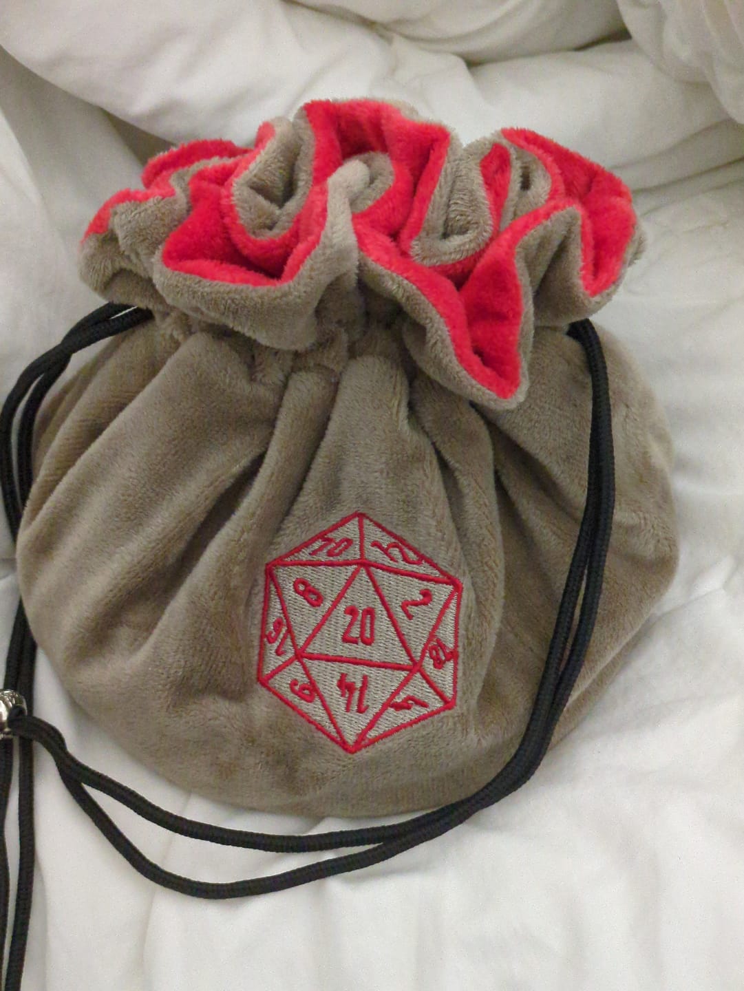Customer photo review of XXL-Würfelbeutel mit 7-Fächern aus Plüsch