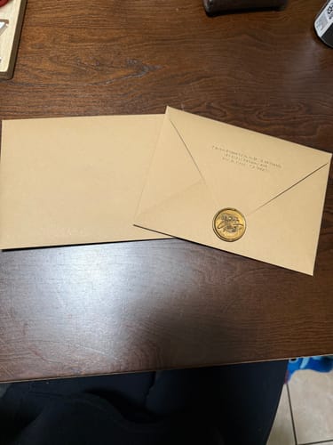 Customer photo review of Arch & Gatefold Wedding Invitation with Photo