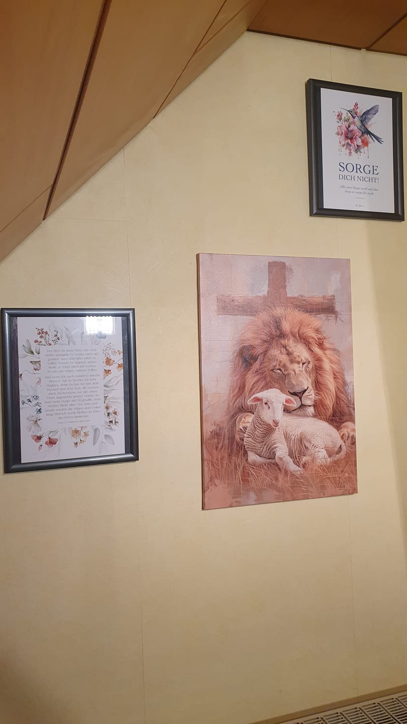 Customer photo review of Personalisiertes Poster "Mein Bibelvers" · Dein Wunschtext