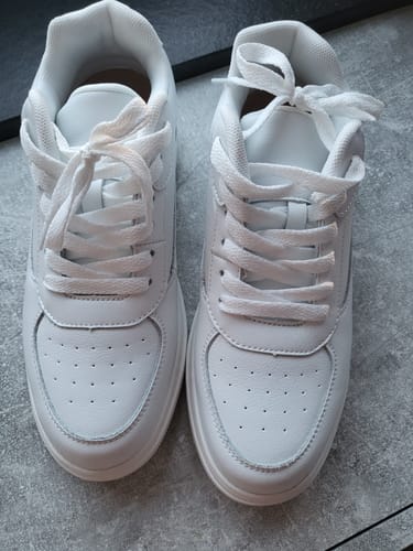 Customer photo review of ELEVATESHOES WHITE CLASSY