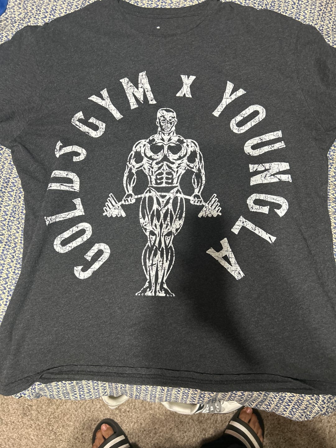 Customer photo review of 4206 - Gold's Gym Heather Tees