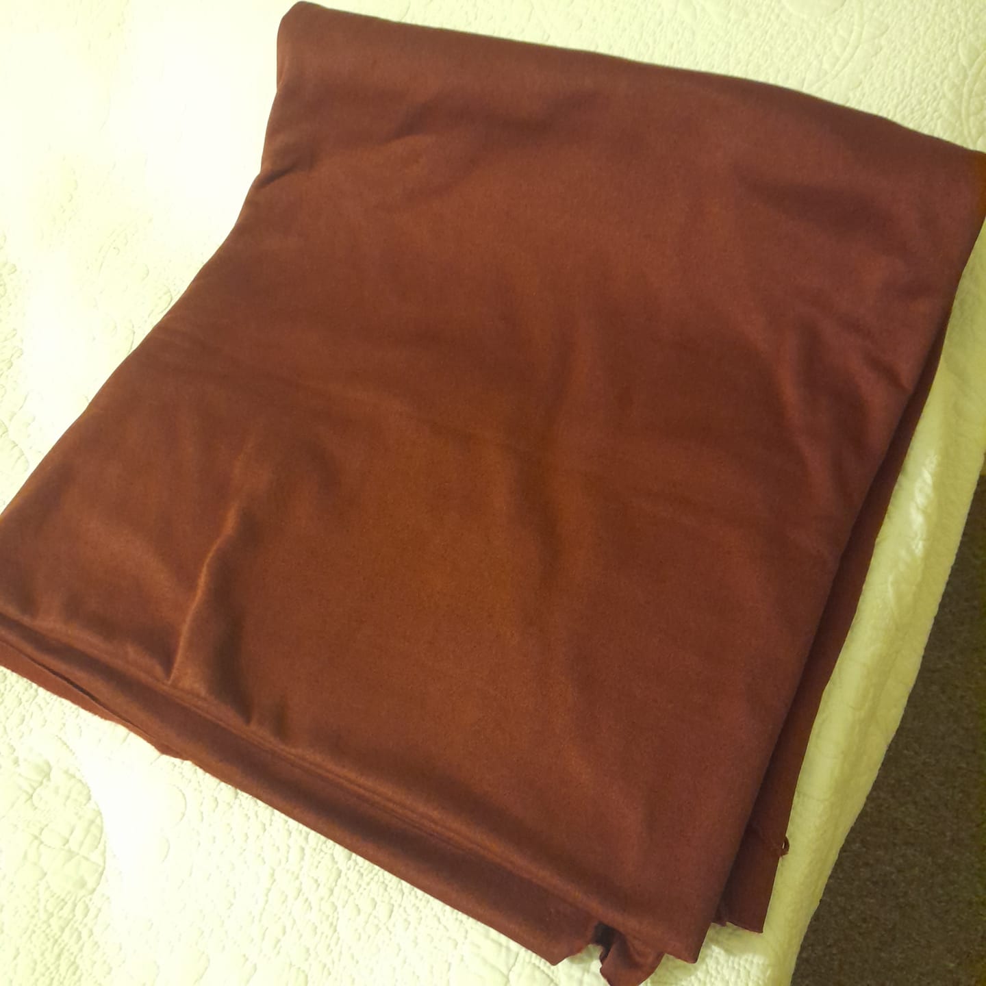 Customer photo review of Wine Melange Sweatshirt Fabric