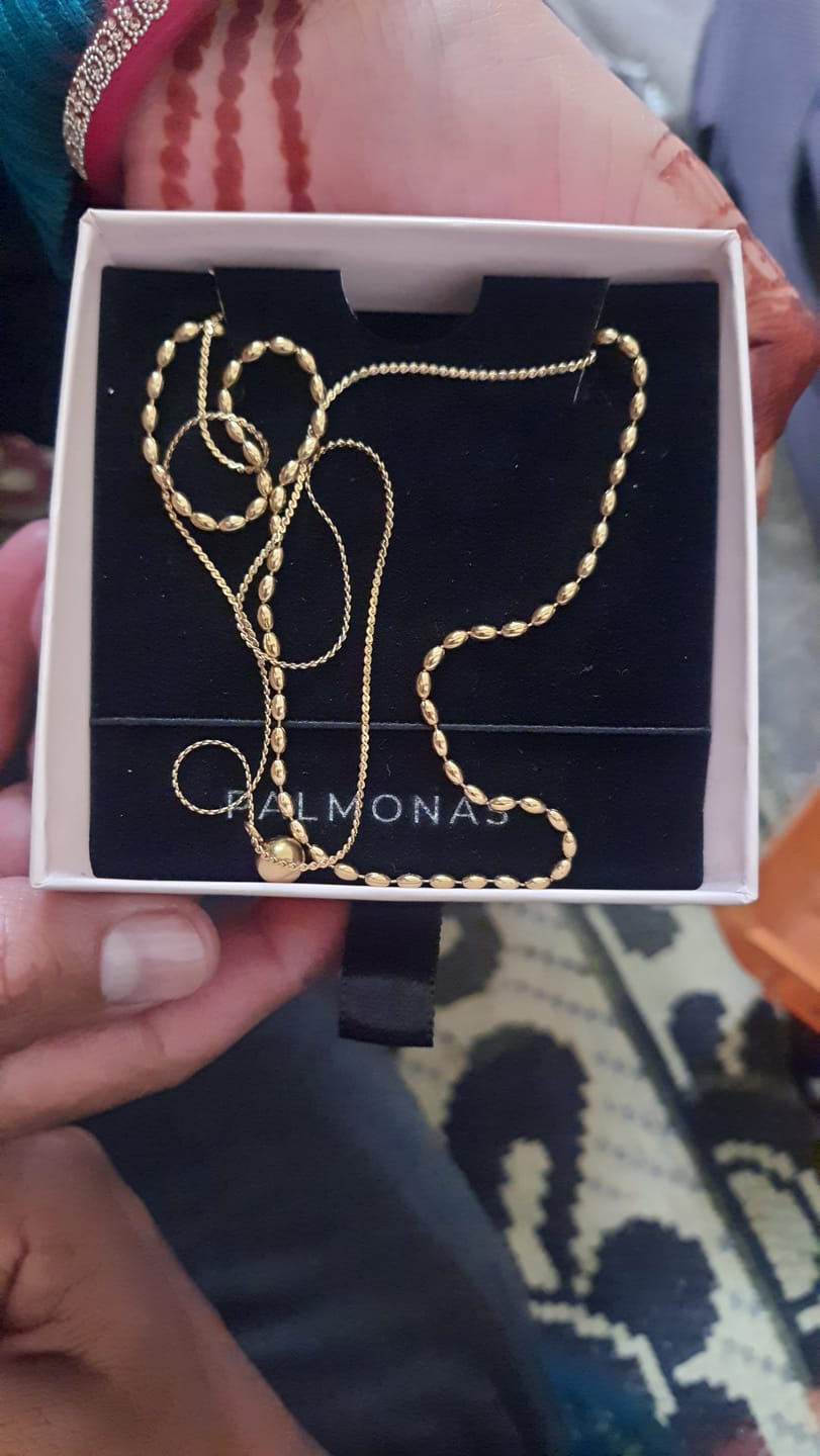 Customer photo review of Two-Layered Bead Necklace