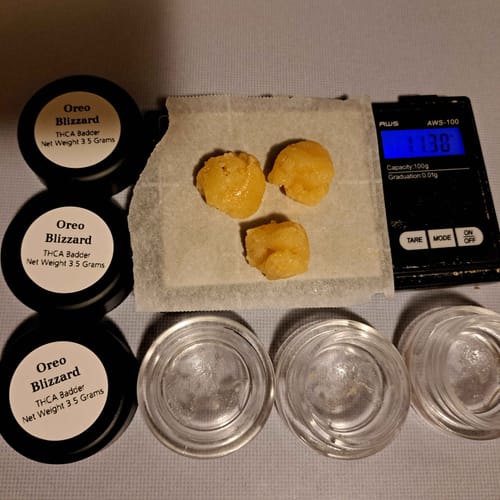 Customer photo review of Oreo Blizzard | THCA Badder