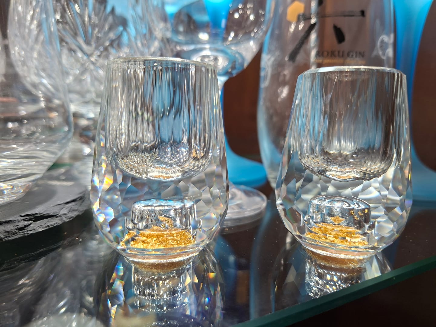 Customer photo review of Kin – Japanese Gold Foil Glass (1+1 Free)