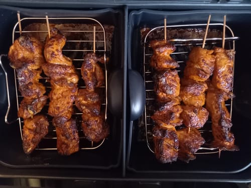 Customer photo review of Schweine-Schaschlik BBQ – süß-rauchige Marinade mit Honig | mySchaschlik