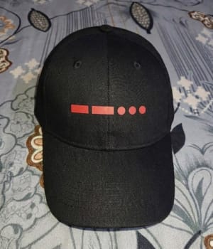 Customer photo review of 7 Morse Code-Black Cap
