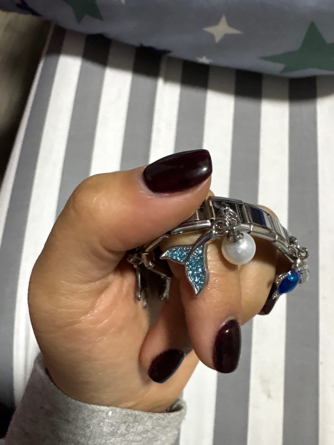 Customer photo review of Charm Colgante sirena azul