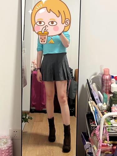 Customer photo review of Vintage Ballet Bow Ankle Boots