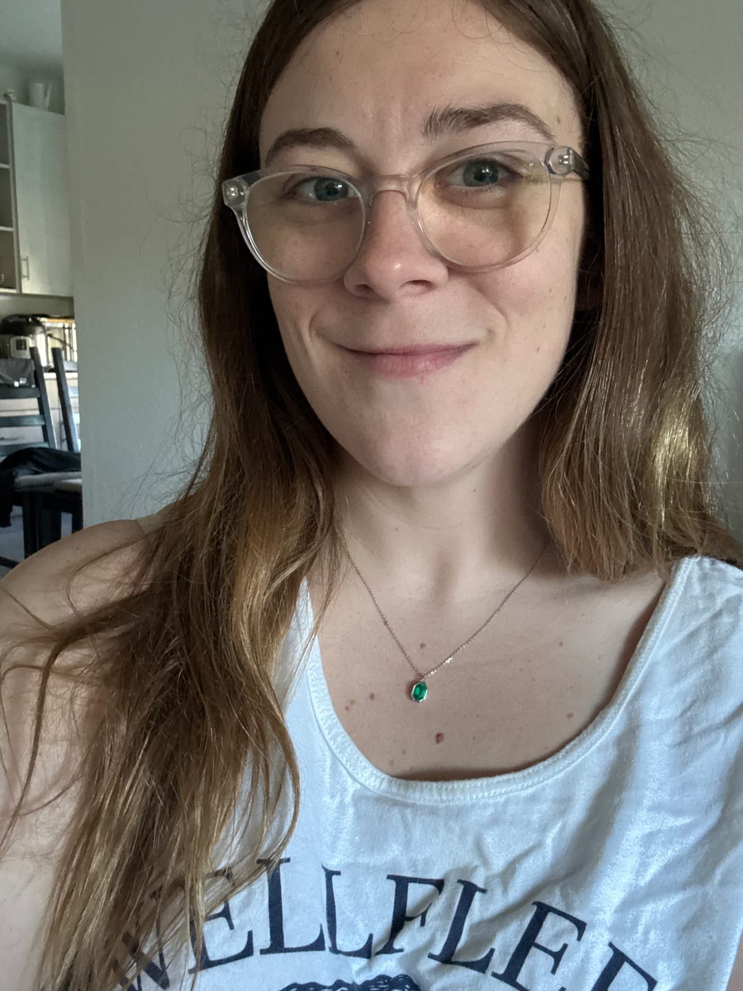 Customer photo review of Emerald Necklace PREORDER