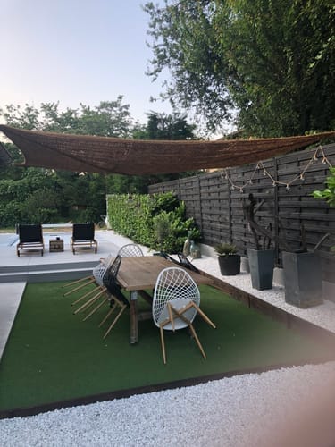 Customer photo review of Toldo fibra de coco