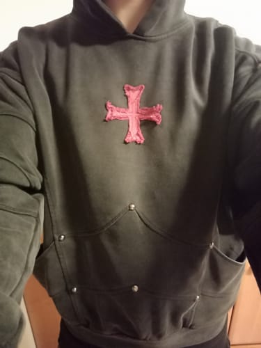 Customer photo review of Crusader Armor Hoodie