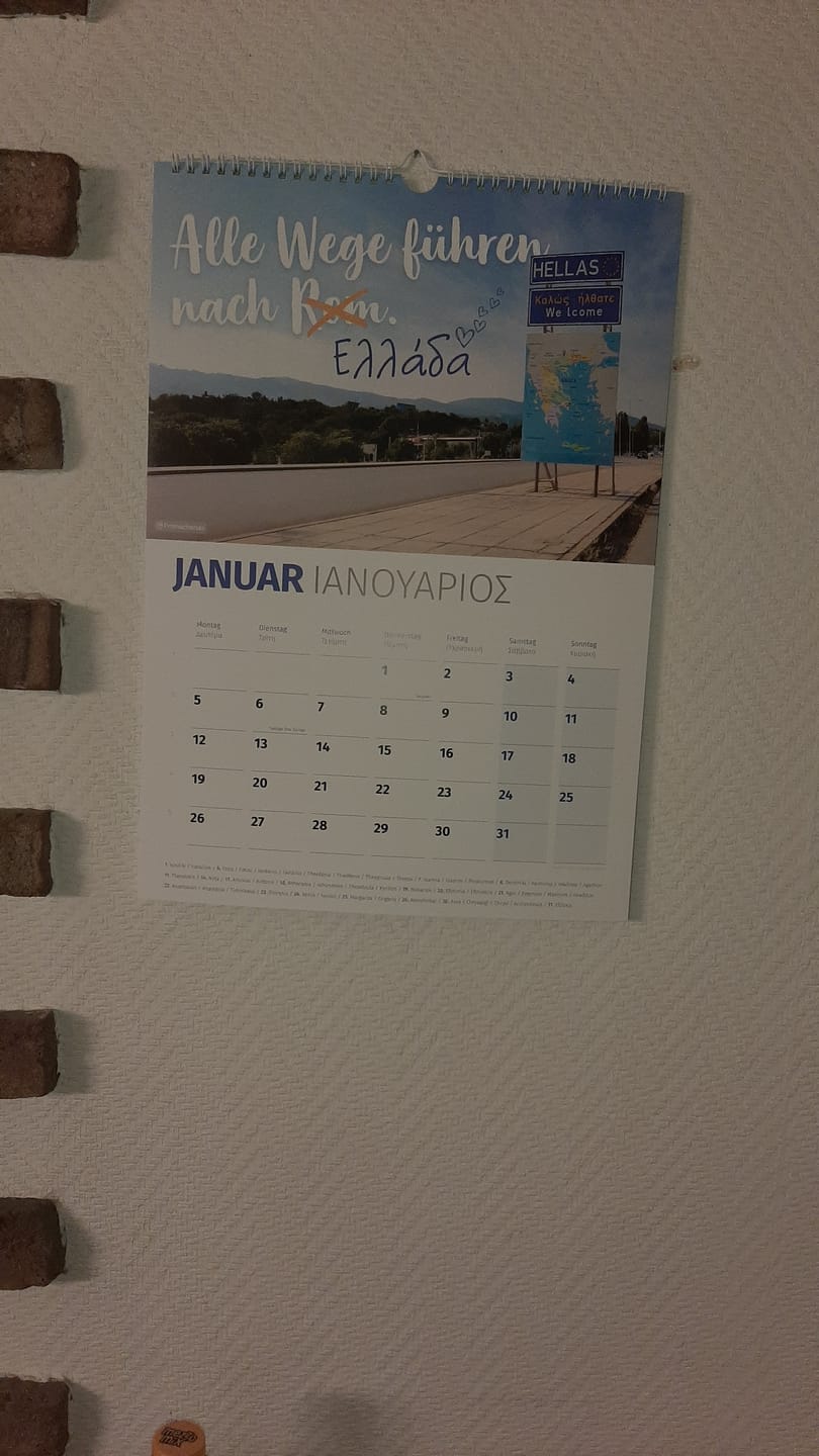 Customer photo review of DU BIST GRIECHE Kalender 2026