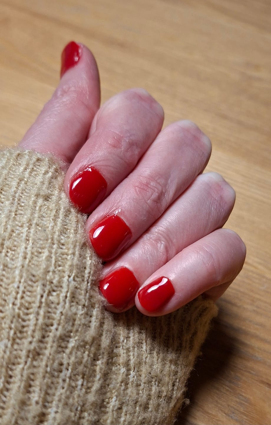 Customer photo review of Christmas Red Dipping Powder