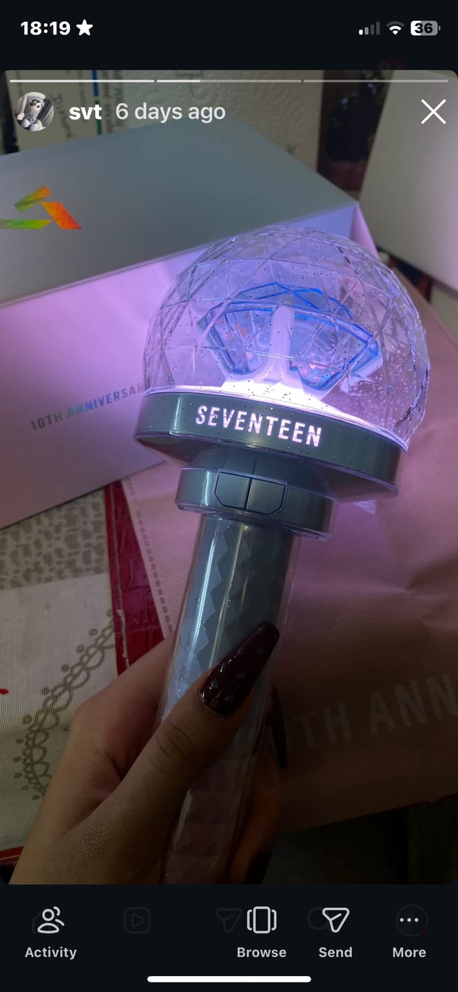 Customer photo review of SEVENTEEN - OFFICIAL LIGHT STICK VER.3 10TH ANNIV.