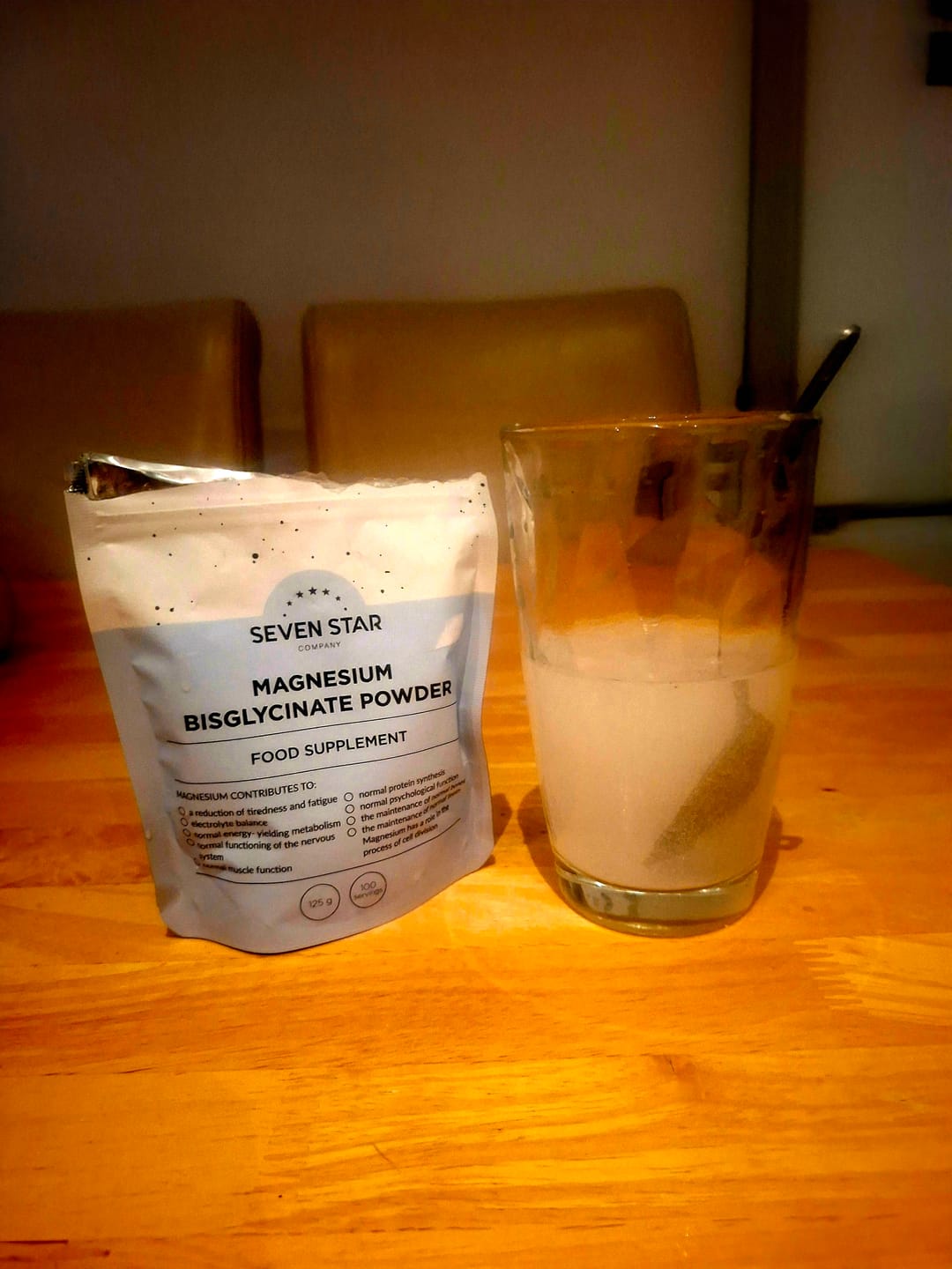 Customer photo review of Seven Star Magnesium Bisglycinate Powder 125g