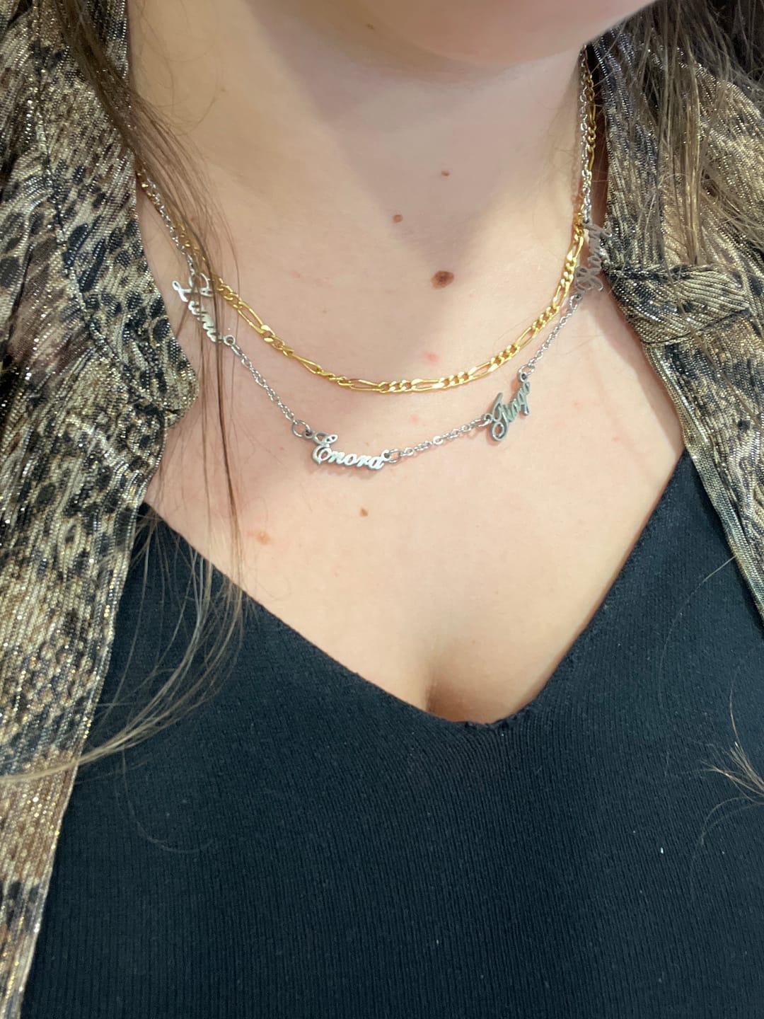 Customer photo review of Collier Personnalisé Plusieurs Prénoms