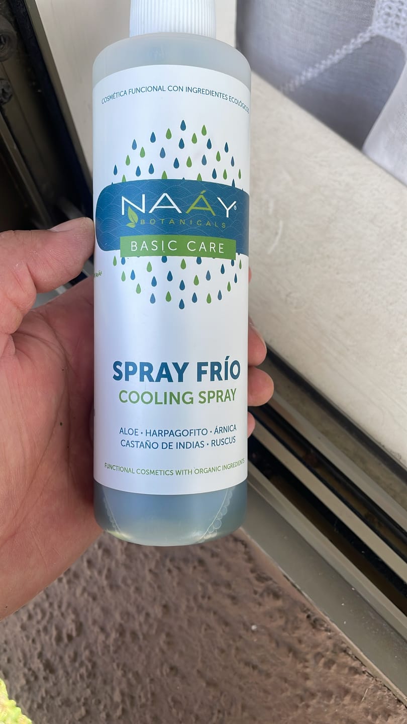 Customer photo review of Relaxing Hero Spray | Spray Corporal Calmante Frío