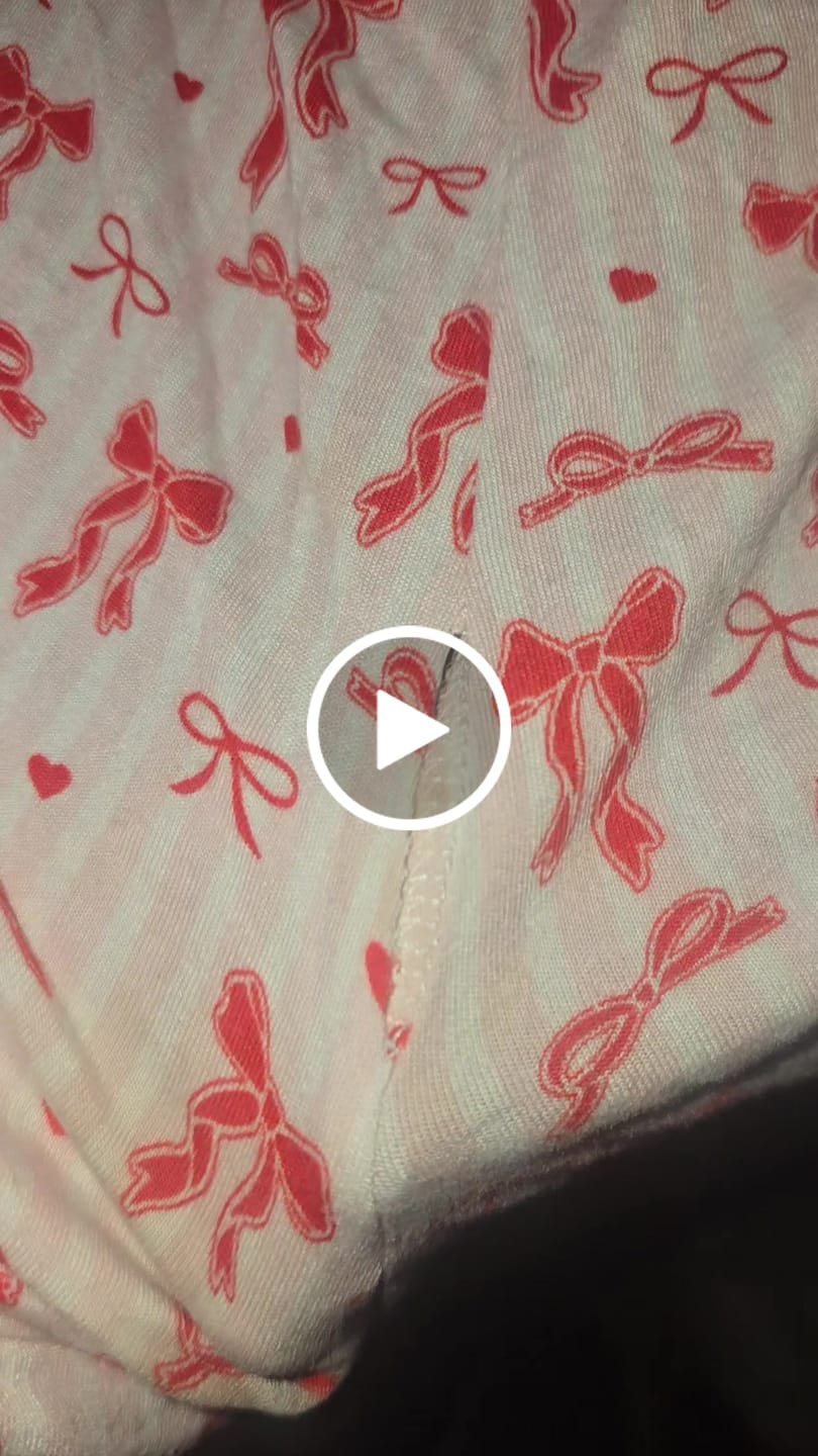 Customer video review of P.Louise Adults Christmas Bow Pyjamas - Shorts Set