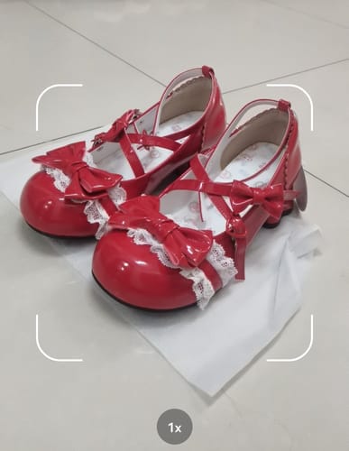 Customer photo review of Cute Mary Jane Shoes with Kitty Heels