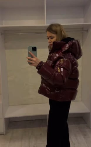 Customer photo review of Davina Hooded Puffer Jacket