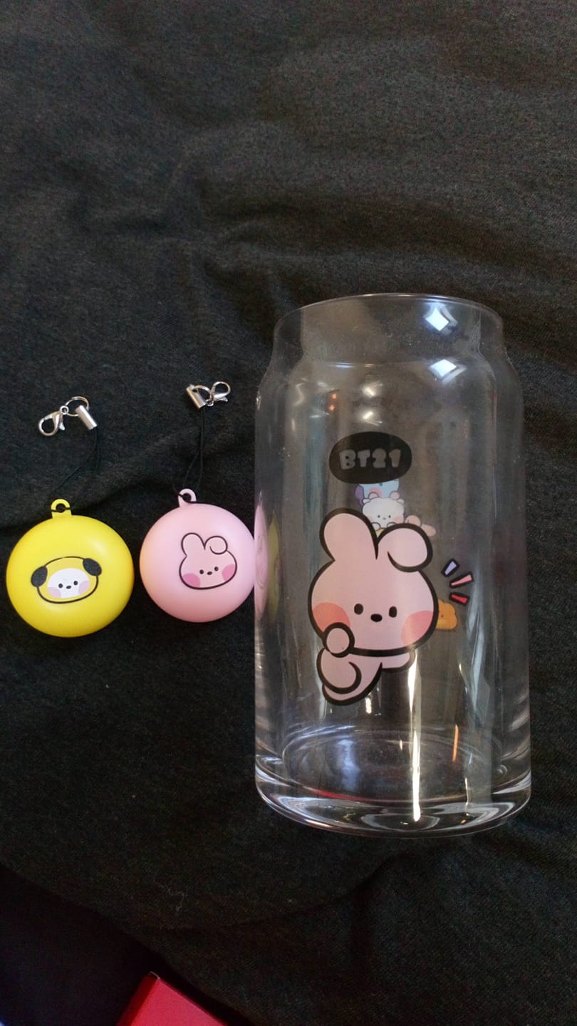 Customer photo review of BT21 MININI GLASS CUP