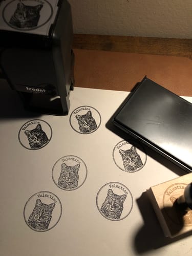 Customer photo review of Face Stamp﹘ Self-Inking Stamp﹘US