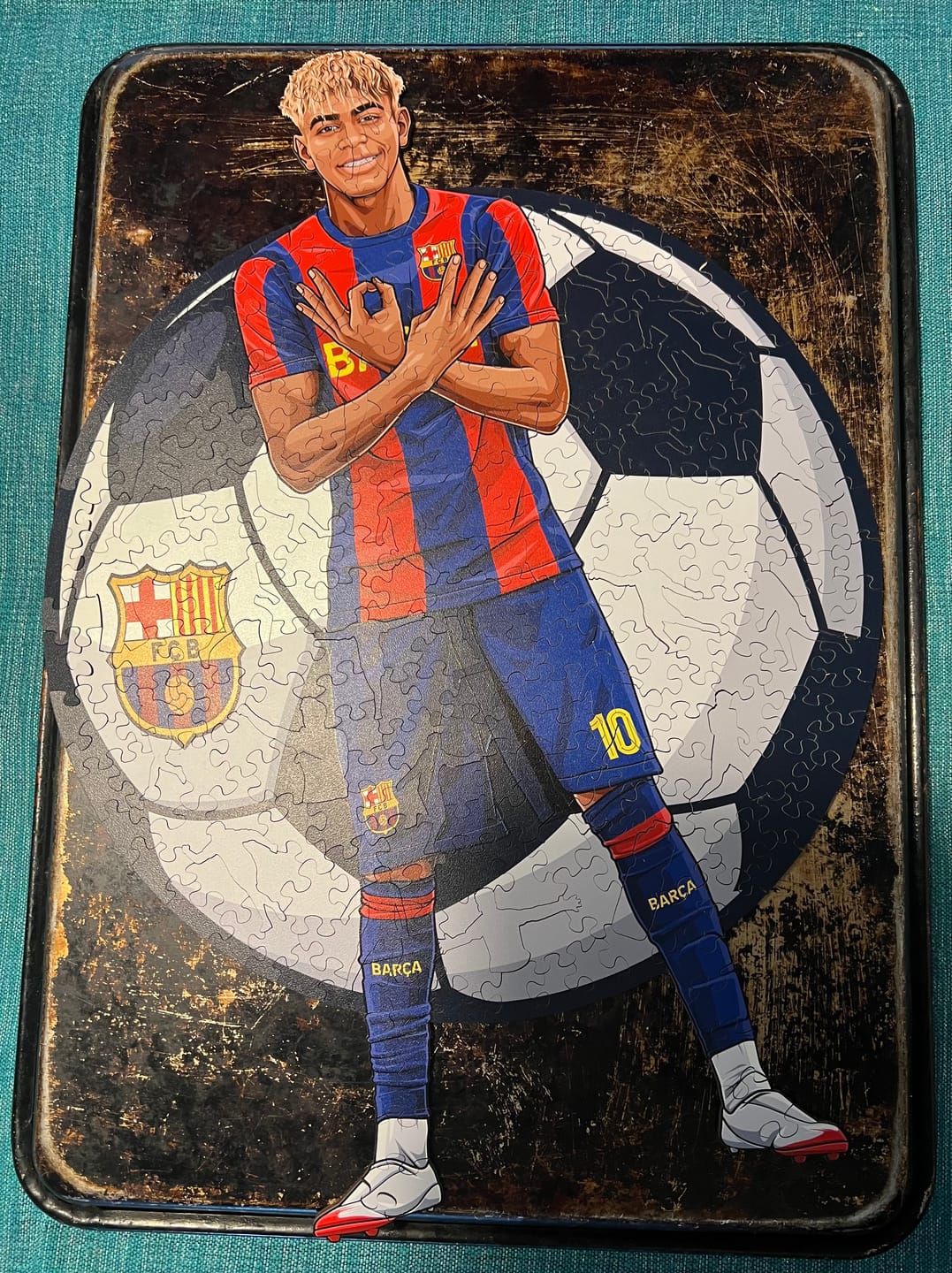 Customer photo review of Lamine Yamal - Wooden Puzzle
