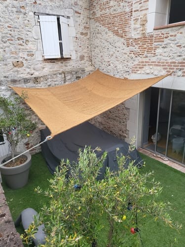 Customer photo review of Toldo fibra de coco