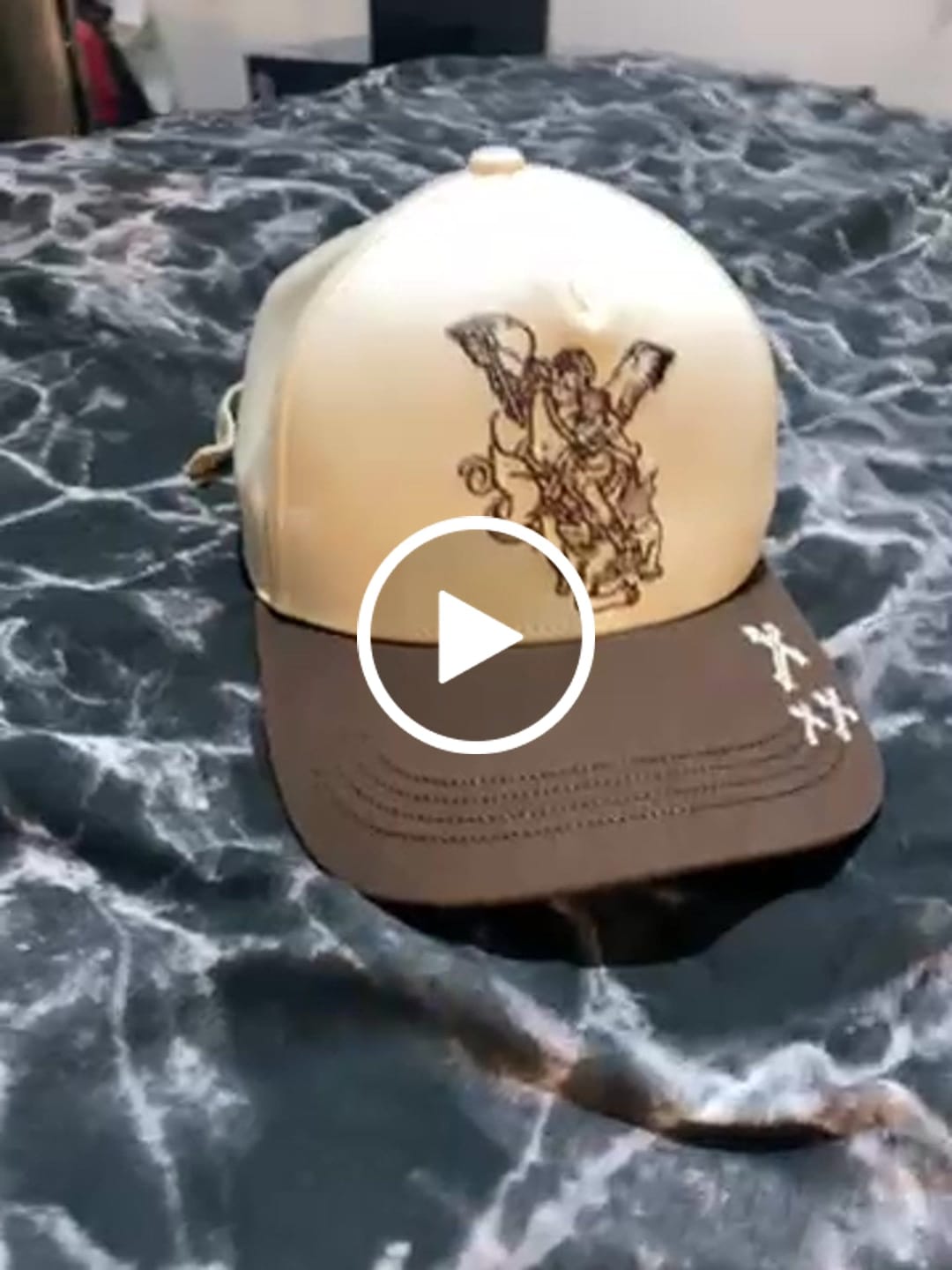 Customer video review of Archangel Michael Cap - Brown and Beige