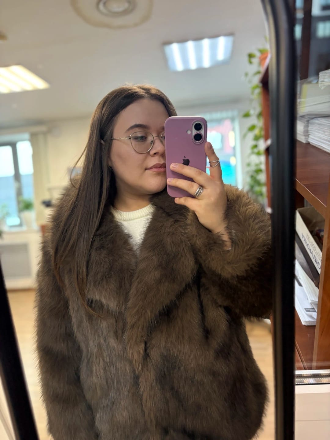 Customer photo review of Sariyah Faux Fur Coat