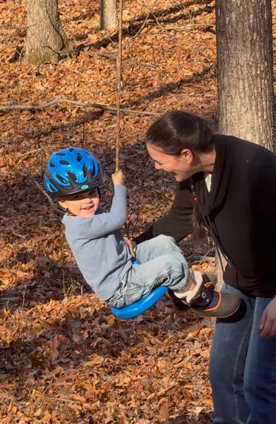 Customer photo review of Backyard Zipline Kit