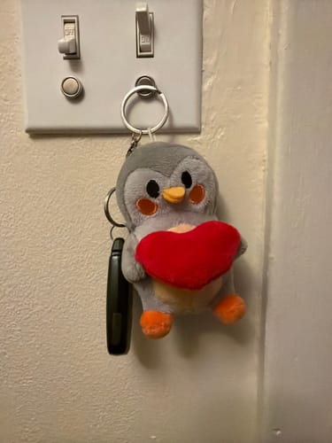Customer photo review of Finch Bag Charm with Heart