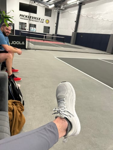 Customer photo review of MUUV Flow - Wide Toe Box Pickleball Shoes (Unisex)