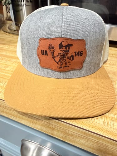 Customer photo review of Custom Wool Blend Flatbill Trucker Hat - Richardson 511
