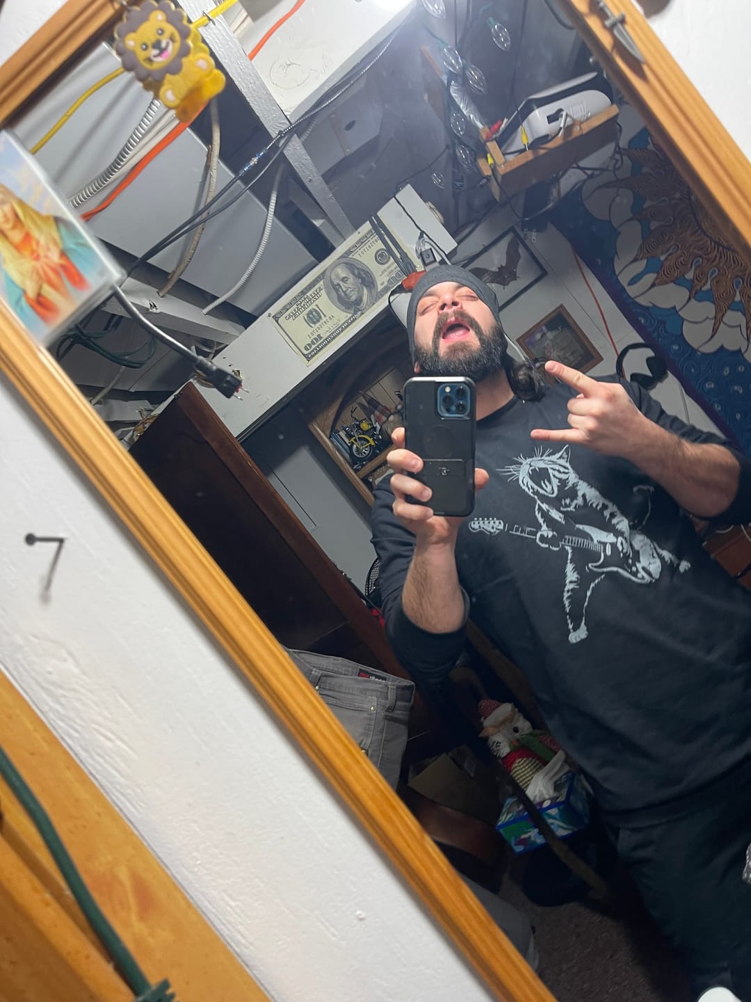 Customer photo review of Rock Kitty T-Shirt