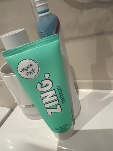 Customer photo review of Fluoride-Free Toothpaste | Original Mint