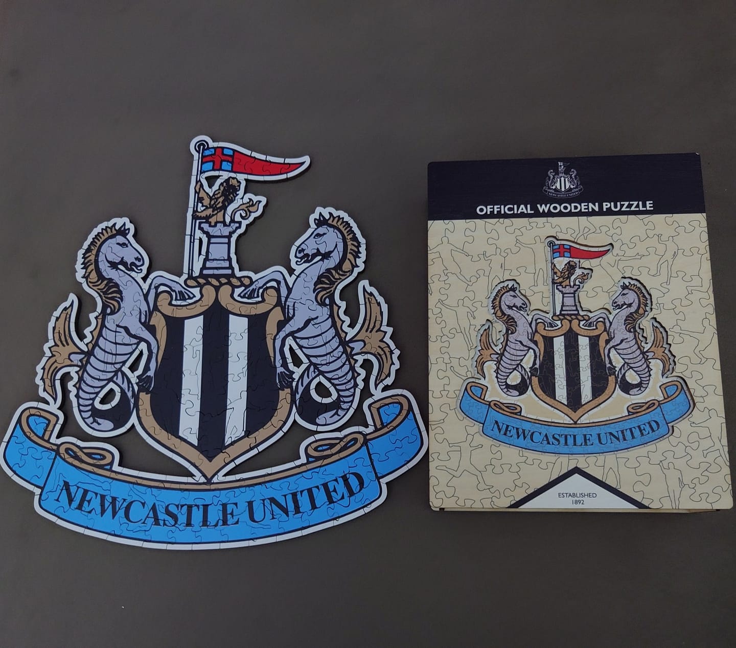 Customer photo review of Newcastle United FC® Crest - Wooden Puzzle