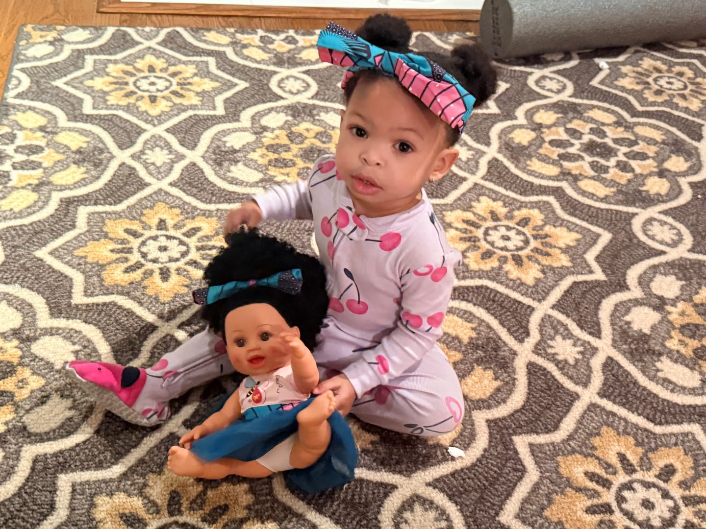 Customer photo review of Natural Puffy Baby Bee Doll
