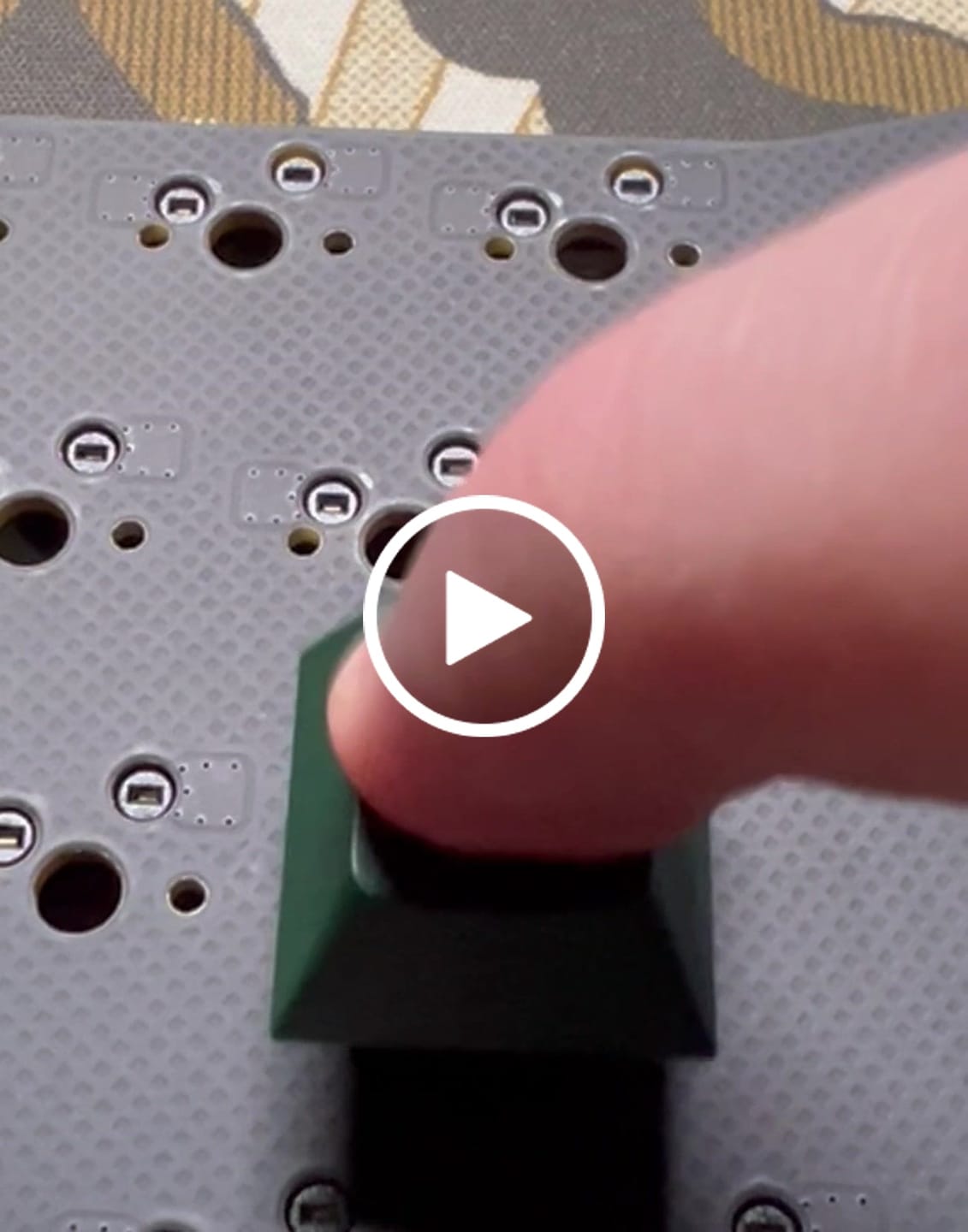 Customer video review of HMX K01 LIGHT TACTILE SWITCH FACTORY LUBED (10PCS)