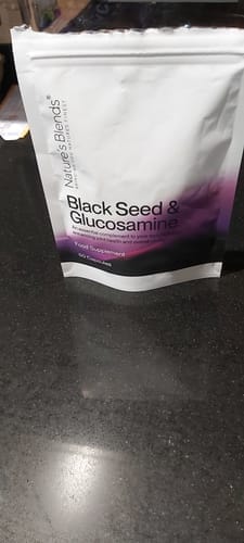 Customer photo review of Black Seed Oil & Natural Glucosamine Capsules