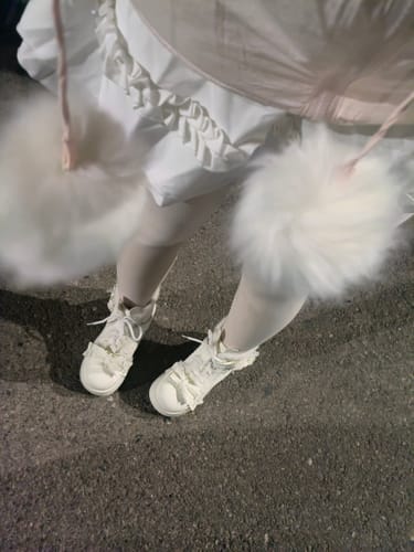 Customer photo review of Winter Fleece-Lined Platform Lolita Snow Boots – Cute & Sweet Style