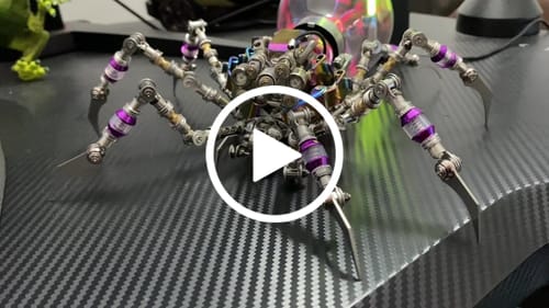 Customer video review of Cyberpunk Plasma Ball Spider